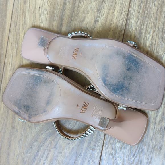 Zara Embellished Strap Heels - Picture 3 of 5